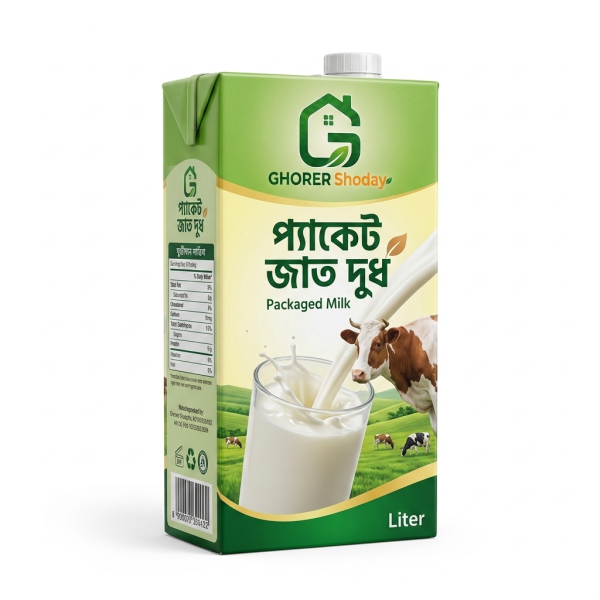 1L প্যাকেট দুধ